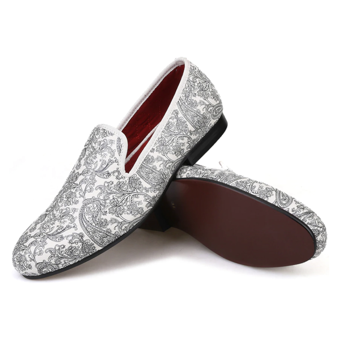 Silver top loafers uk
